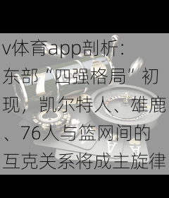 v体育app剖析：东部“四强格局”初现，凯尔特人、雄鹿、76人与篮网间的互克关系将成主旋律